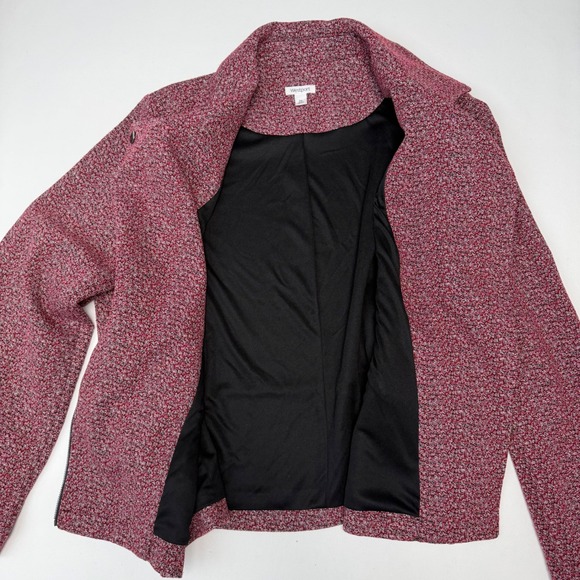 Westport Berry Marled Moto Jacket XXL Twilight Soft Knit Biker Romantic Vampire - Picture 4 of 7